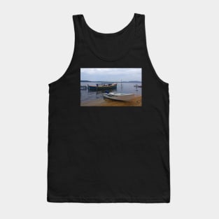 Boats in the lagoon on a cloudy day Tank Top